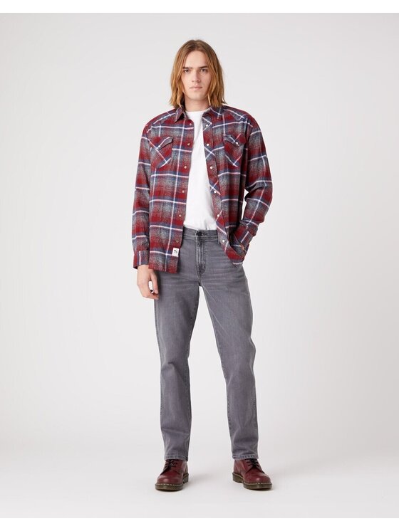 Wrangler Wrangler Jeansy TEXAS Szary Straight Fit