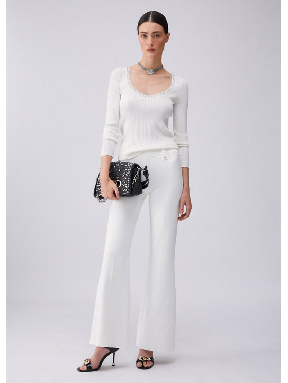 Liu Jo Liu Jo Maglione WA6074MS55N10701 Bianco Regular Fit