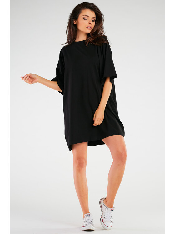 Infinite You Infinite You Sukienka M255 Czarny Basic Fit