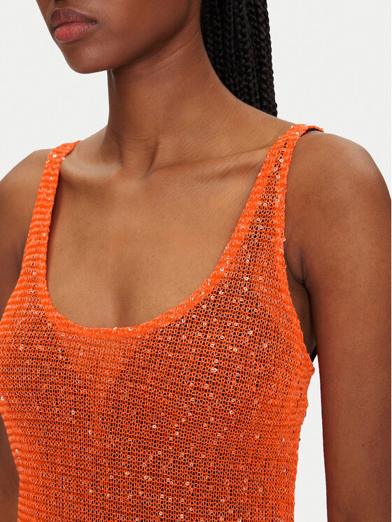 Guess Guess Obleka za na plažo E5GK01 KCR20 Oranžna Bodycon Fit