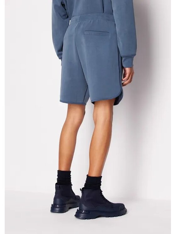 Armani Exchange Armani Exchange Bavlnené šortky 3DZSAA ZJUBZ 45AM Modrá Regular Fit