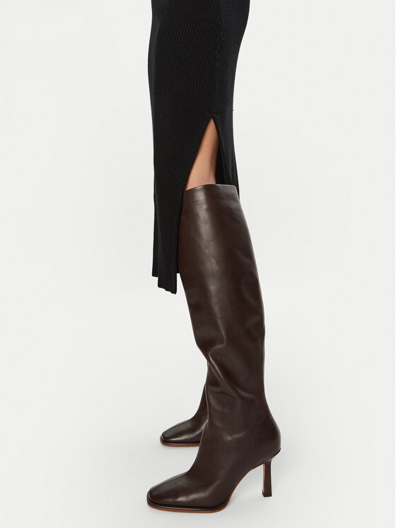 Patrizia Pepe Patrizia Pepe Φόρεμα υφασμάτινο 2A2848/K214-K103 Μαύρο Regular Fit