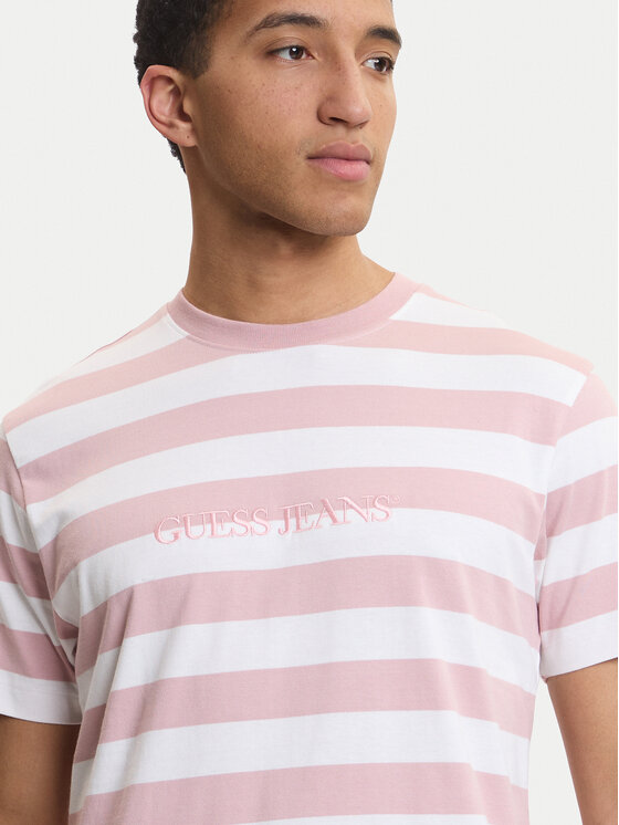 Guess Jeans Guess Jeans T-Shirt M4YI84 K9XF1 Różowy Regular Fit