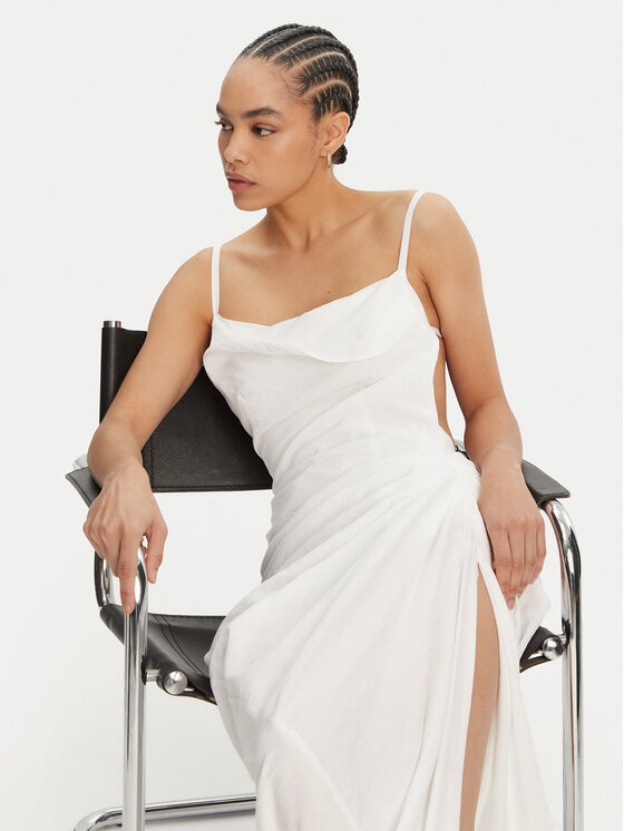 JACQUEMUS JACQUEMUS Večerní šaty 21E243DR001-1020 Bílá Regular Fit