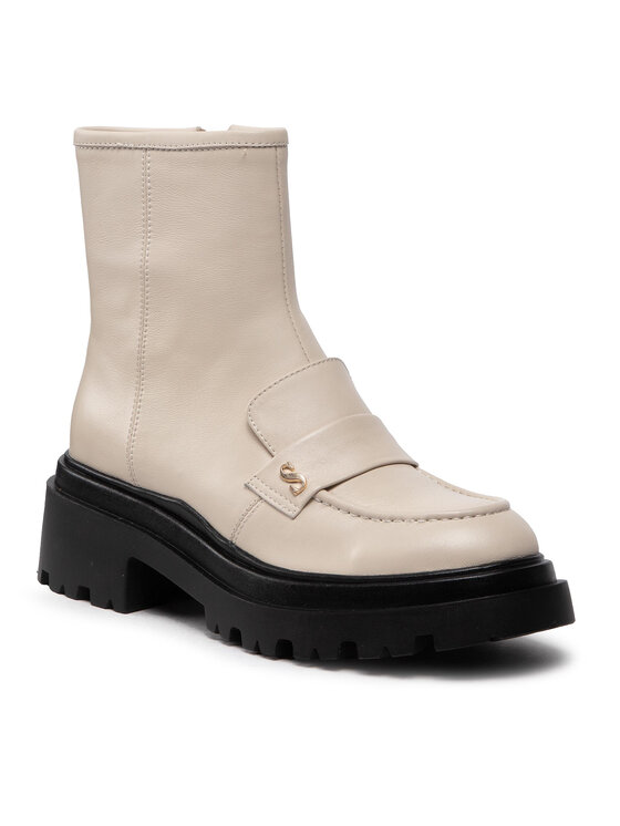 Simple Simple Stiefeletten SL-26-02-000038 Écru
