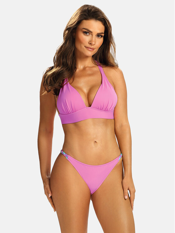Bikini Donna Feba Con Ferretto E Coppe Imbottite - Taglie Forti, SPF 50+, Resistente Al Cloro, 80% Poliammide