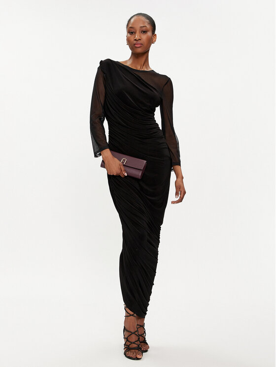 NORMA KAMALI NORMA KAMALI Coctailkleid KK4223PM286001 Schwarz Slim Fit