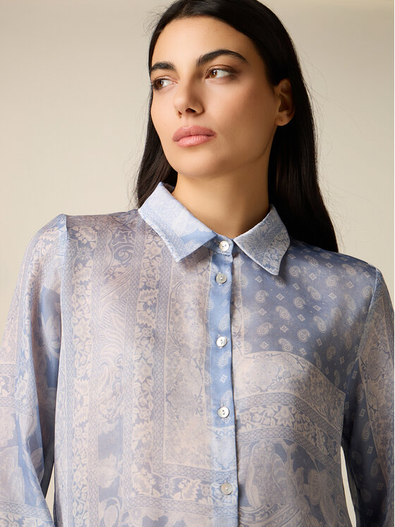 Oltre Oltre Camicia 5078J000914N0R4 Turchese Regular Fit