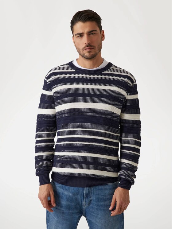 Guess Guess Sweter 173947 Niebieski Classic Fit