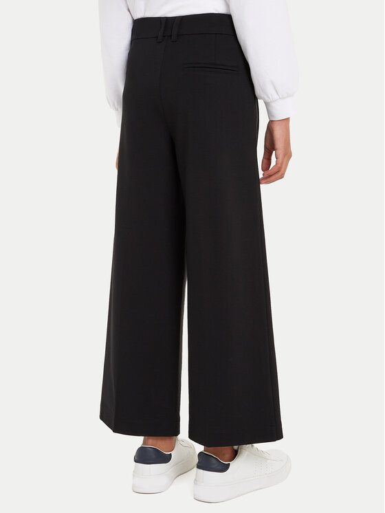 Calvin Klein Jeans Calvin Klein Jeans Текстилни панталони IG0IG02690 Черен Wide Leg