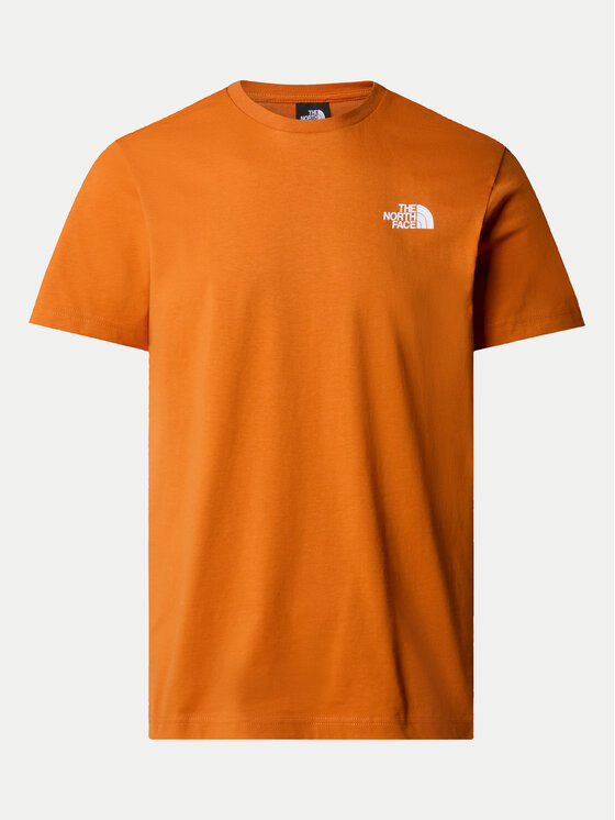 The North Face The North Face Tricou Redbox NF0A87NV Portocaliu Regular Fit