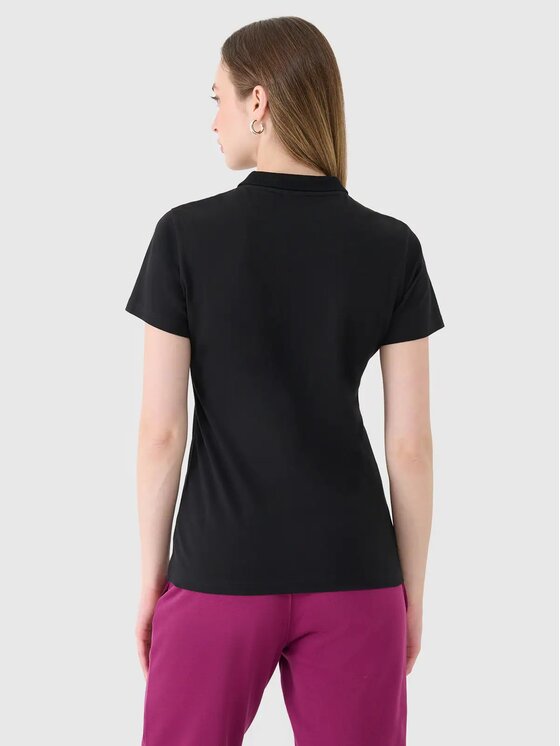 4F 4F Polokošile 4FWMM00TPTSF365-20S Černá Slim Fit