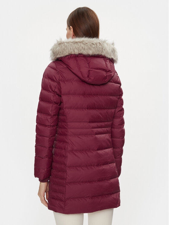 Tommy Hilfiger Tommy Hilfiger Pehelykabát Tyra WW0WW39747 Piros Regular Fit
