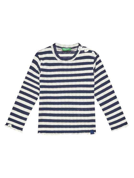 United Colors Of Benetton Bluzka 33LQG10J7 Granatowy Regular Fit