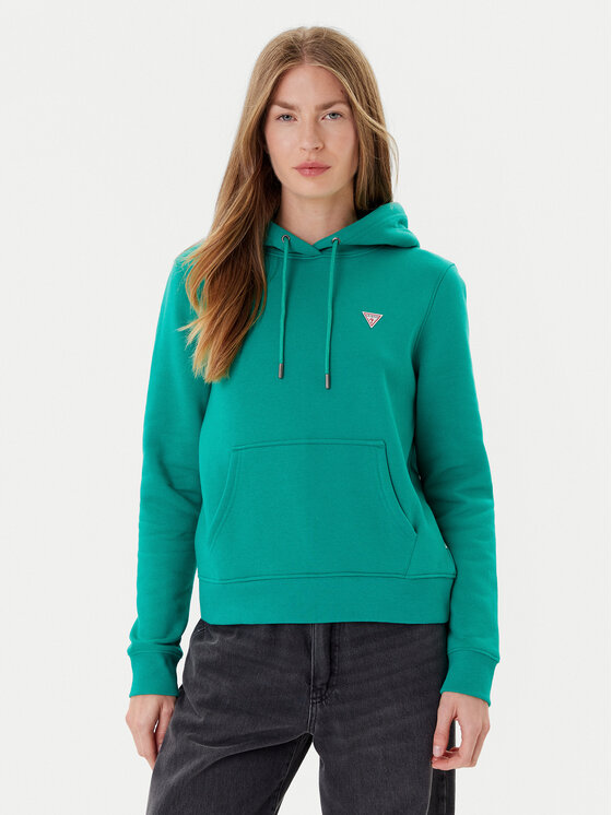 Guess Jeans Guess Jeans Felpa W4YQ04 KC811 Verde Regular Fit