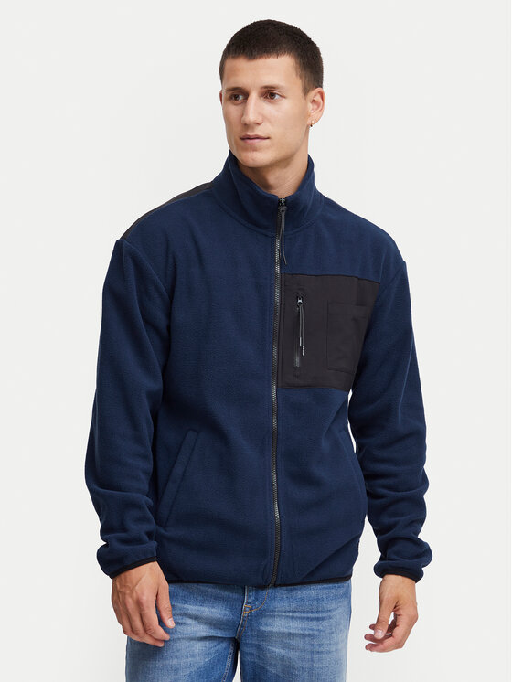 Blend Blend Polár kabát 20715834 Sötétkék Regular Fit