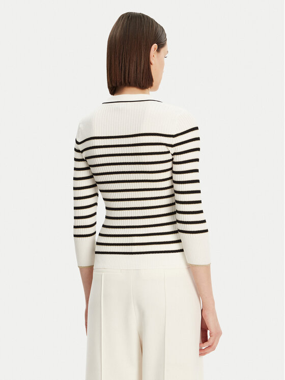 Morgan Morgan Cardigan 251-MAEL Alb Slim Fit