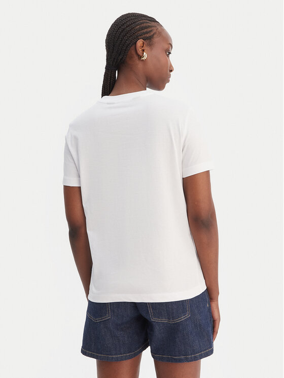 Just Cavalli Just Cavalli T-shirt 80PAHT28 CJ500 Bianco Regular Fit