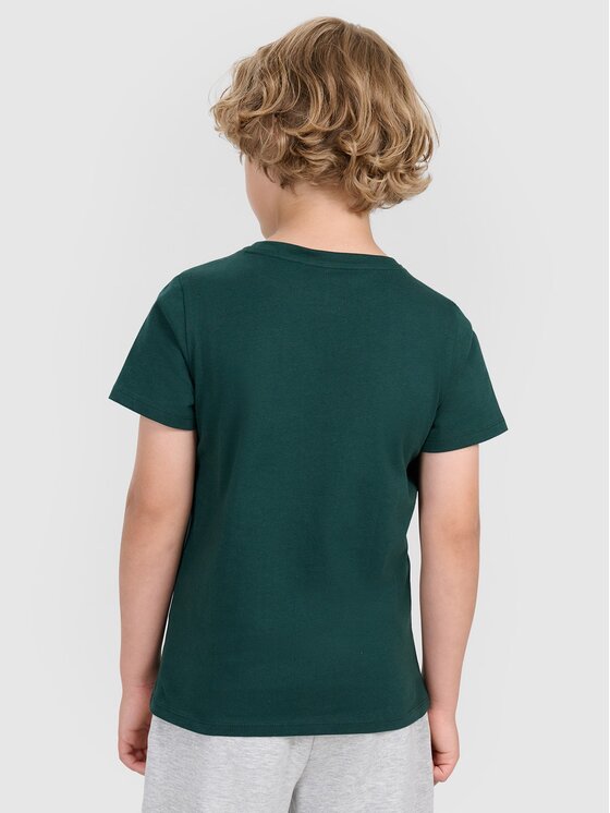 4F 4F T-shirt 4FJWAW25TTSHM2417-46S Verde Regular Fit