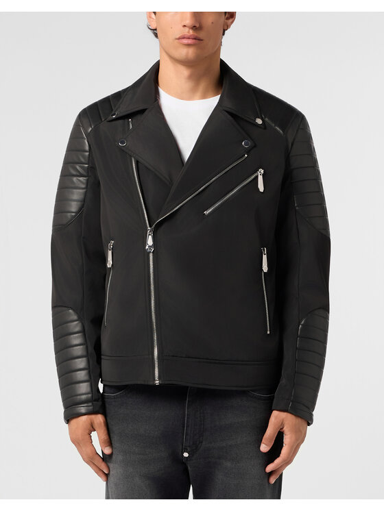 PHILIPP PLEIN PHILIPP PLEIN Ramoneska 31474 Czarny Regular Fit