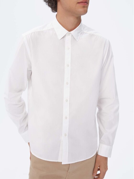 Americanos Americanos Marškiniai Unisex Memphis Balta Relaxed Fit