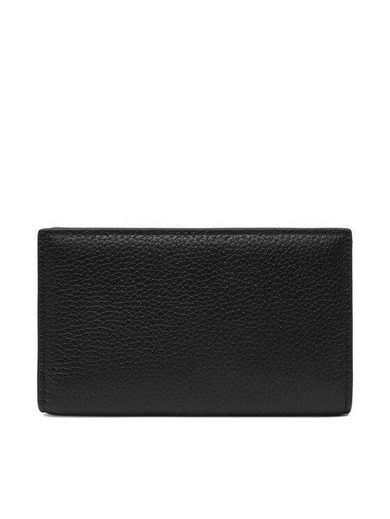 Calvin Klein Calvin Klein Portfel Emblem Hw Pebble Snap Cardholder LV04F1127G Czarny