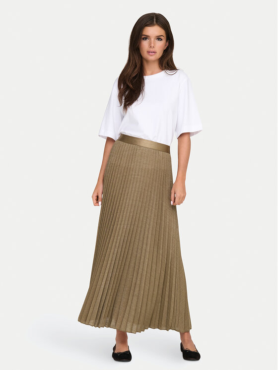 JDY JDY Fustă plisată Amalfi 15349524 Bej Regular Fit