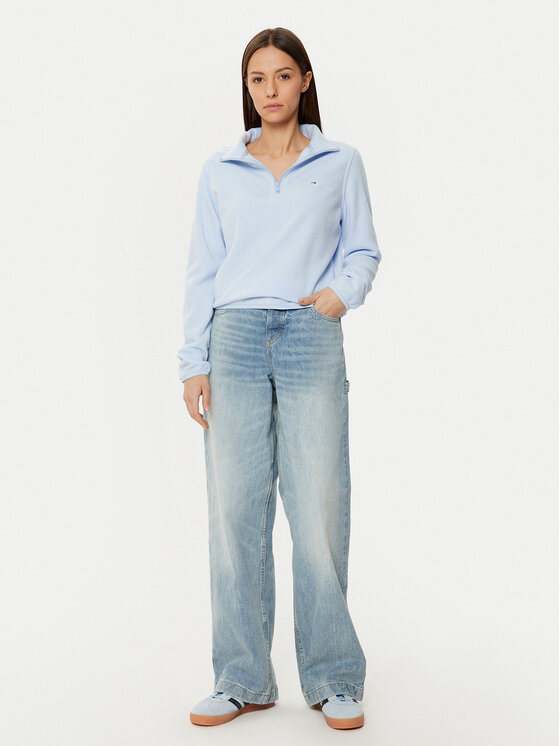 Tommy Jeans Tommy Jeans Flis DW0DW19751 Svijetloplava Regular Fit