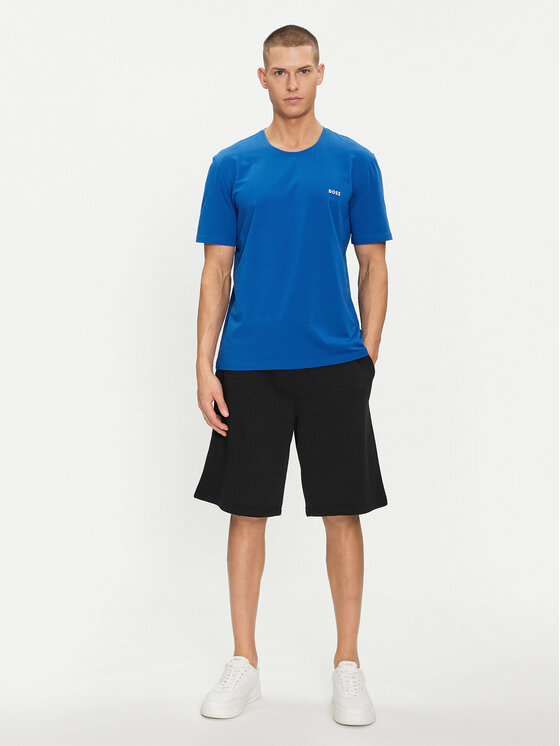 BOSS Boss Tricou Mix&Match 50515312 Albastru Regular Fit