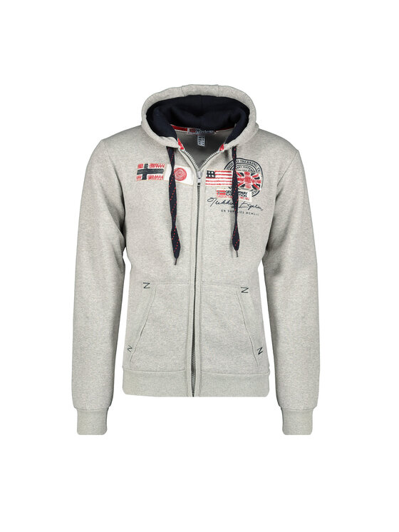 Geographical Norway Geographical Norway Bluza WT1880H/GN-BLENDED GREY Szary Reglan Fit