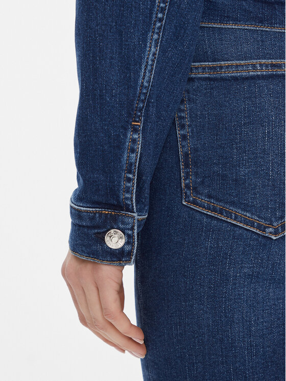 Tommy Hilfiger Tommy Hilfiger Kurtka jeansowa WW0WW40654 Granatowy Slim Fit