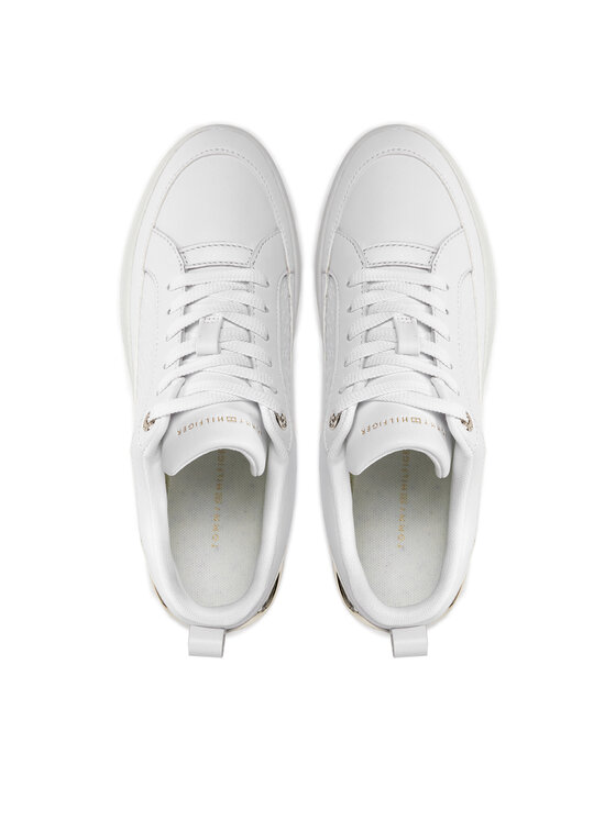 Tommy Hilfiger Tommy Hilfiger Sneakers Lux Court Sneaker Monogram FW0FW07808 Bianco