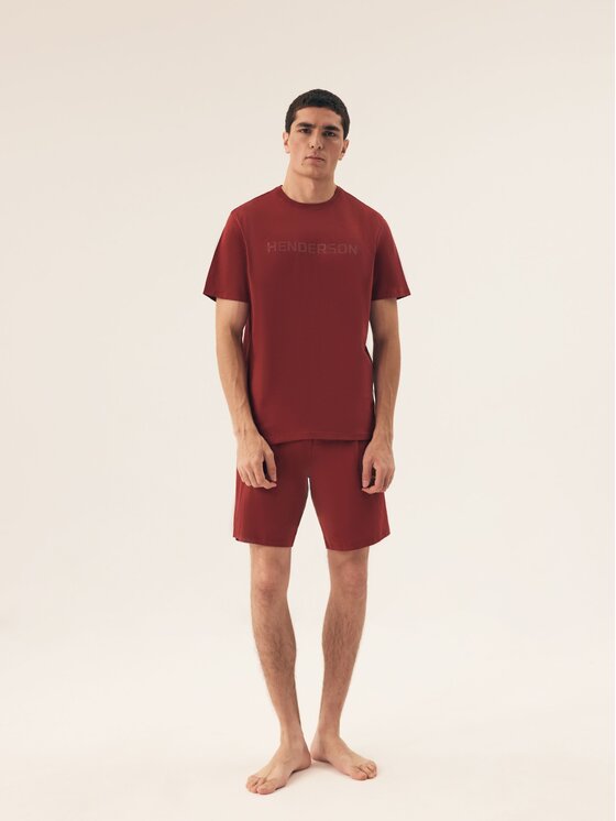 Henderson Henderson Piżama 42626 Czerwony Regular Fit