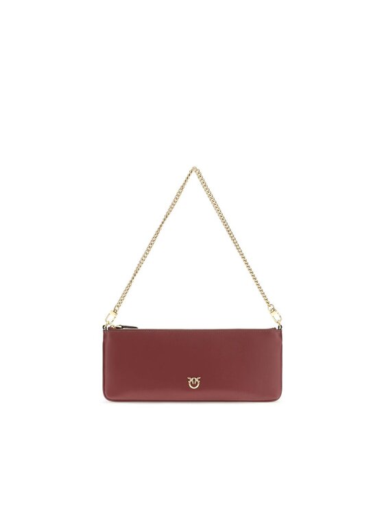PINKO PINKO Τσάντα Bordeaux Calf Leather Bos Taurus Shoulder Μπορντό