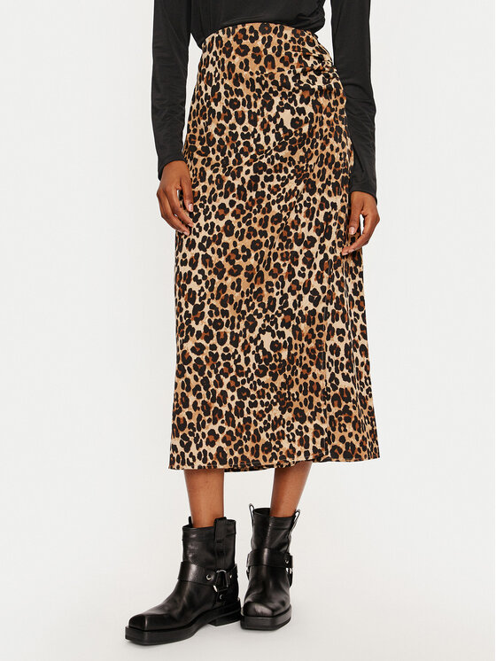 Vero Moda Vero Moda Midi szoknya Verena 10323868 Barna Regular Fit