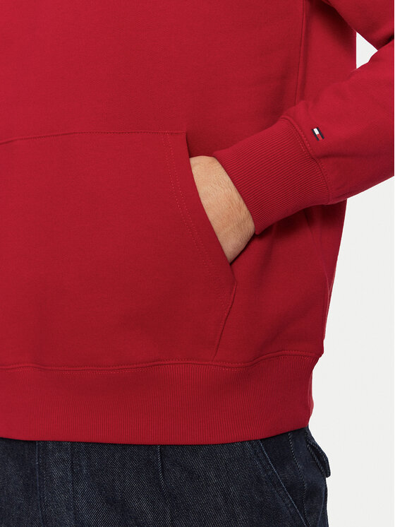 Tommy Hilfiger Tommy Hilfiger Bluza MW0MW39050 Czerwony Regular Fit