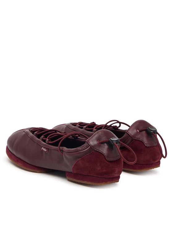 Polo Ralph Lauren Polo Ralph Lauren Balerinke Ballerina Sneaker 804P08221003 Bordo rdeča