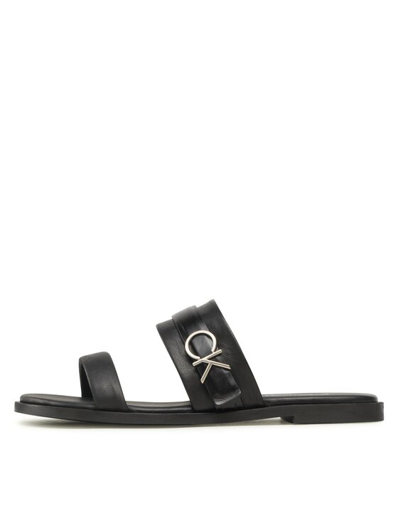 Calvin Klein Calvin Klein Klapki Almond Slide W/Hw HW0HW01482 Czarny