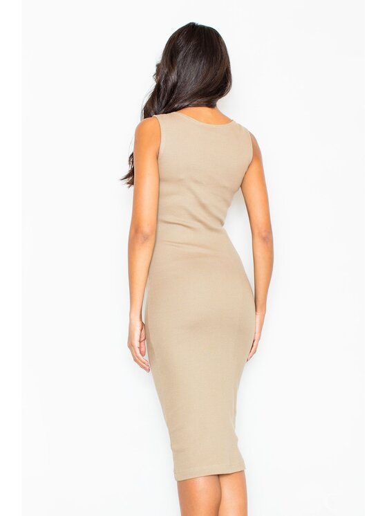 FIGL FIGLFIGL Vestito M282 Beige Slim Fit
