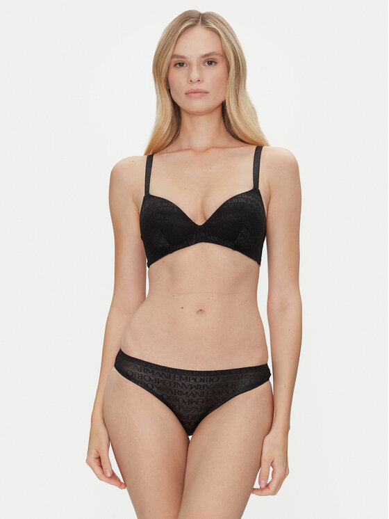 Emporio Armani Underwear Emporio Armani Underwear Sada 2 kusů brazilských kalhotek EW000403 AF10880 MC005 Černá