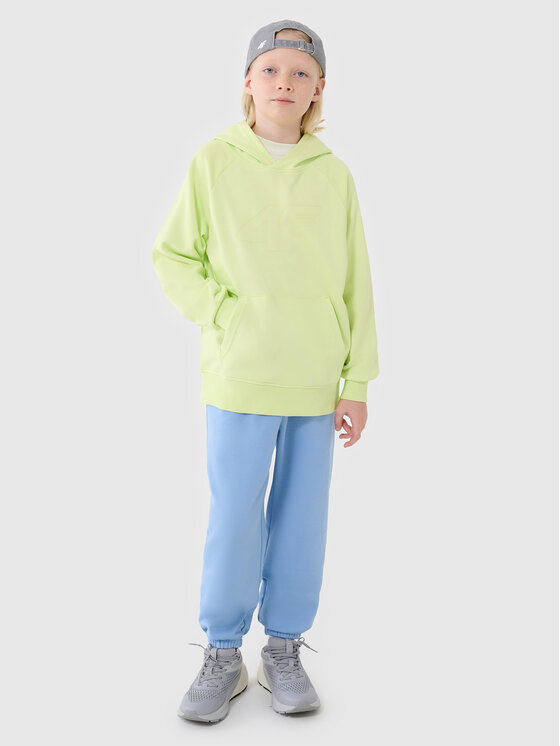 4F 4F Bluza BASIC+ Zielony Oversize
