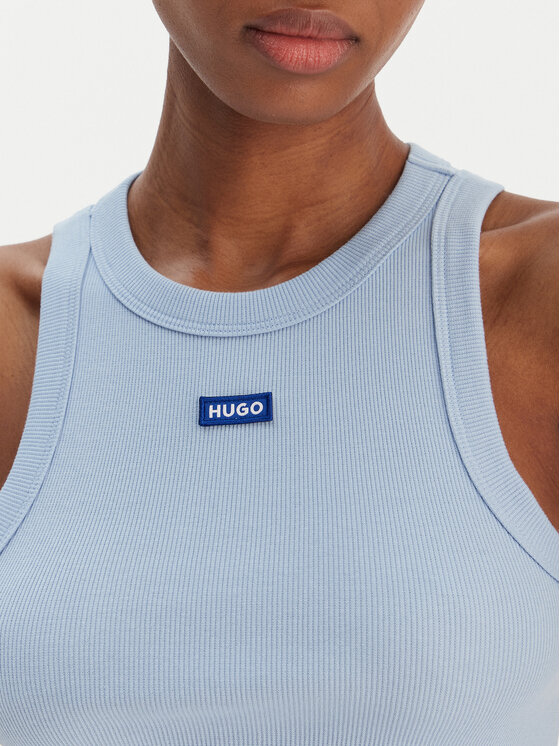 HUGO HUGO Marškinėliai Baby 50511450 Žydra Slim Fit