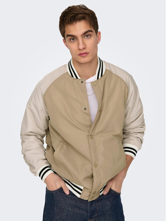 Only & Sons Bomber Jakna 22025423 Bež Regular Fit