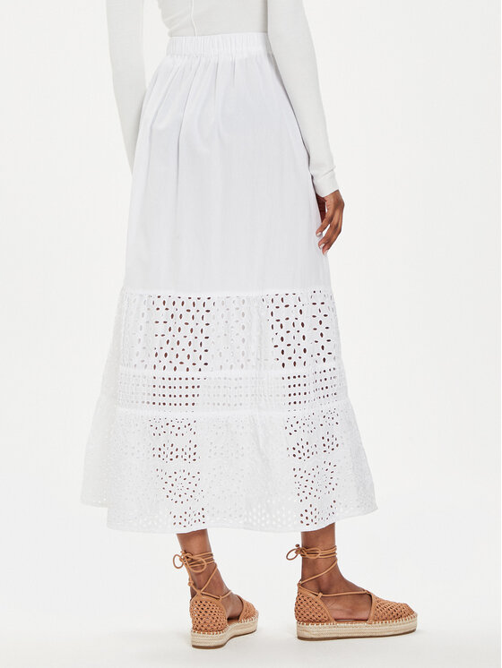 United Colors Of Benetton United Colors Of Benetton Trapez suknja 49HSD003N Bijela Regular Fit