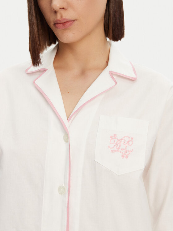 LAUREN RALPH LAUREN LAUREN RALPH LAUREN Pyjama ILN12417 Weiß Relaxed Fit