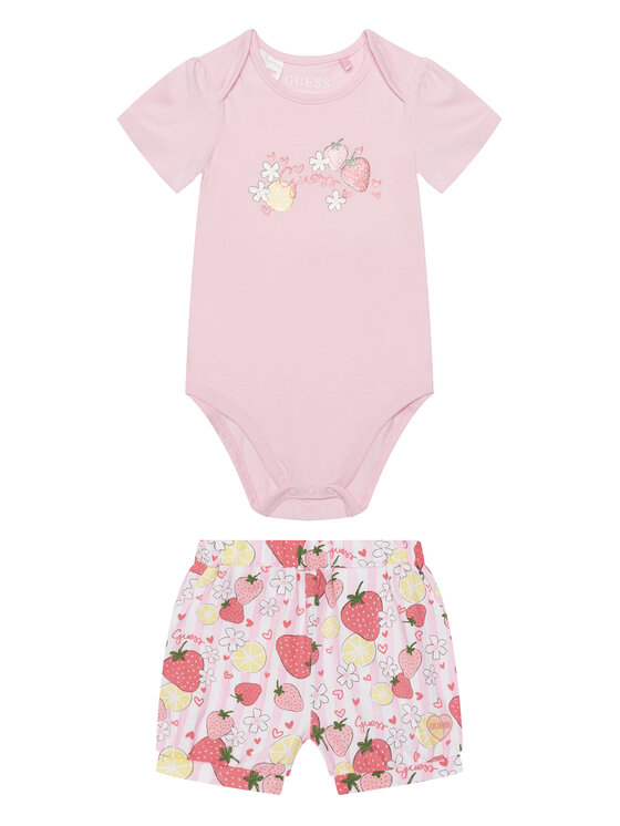 Guess Set body și pantaloni scurți S6GG05 K6YW4 Roz Regular Fit