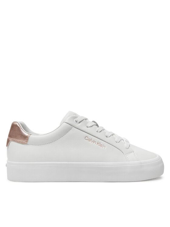 Sneakers Calvin Klein Vulc Lace Up Saff Fox W/Met Bt HW0HW02104 Alb