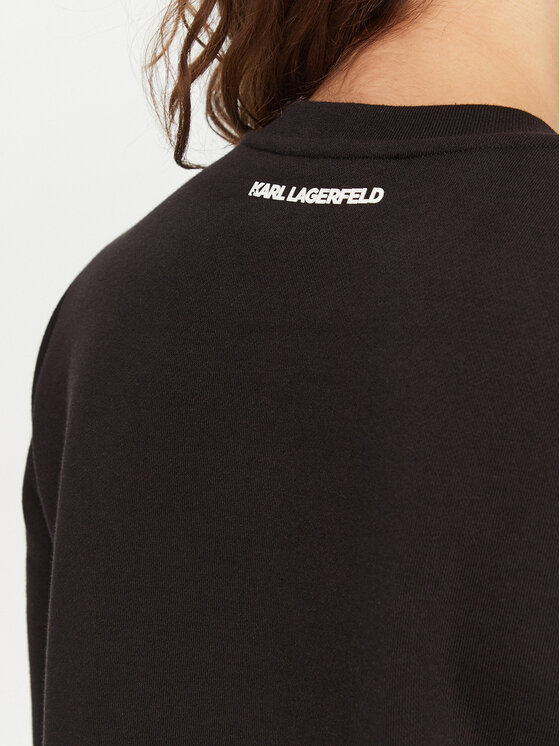 KARL LAGERFELD KARL LAGERFELD Bluza A1W20081 Czarny Regular Fit