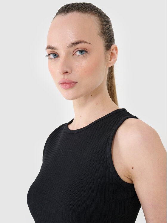 4F 4F Tank top MIDSHOP TEXTILE Czarny Slim Fit