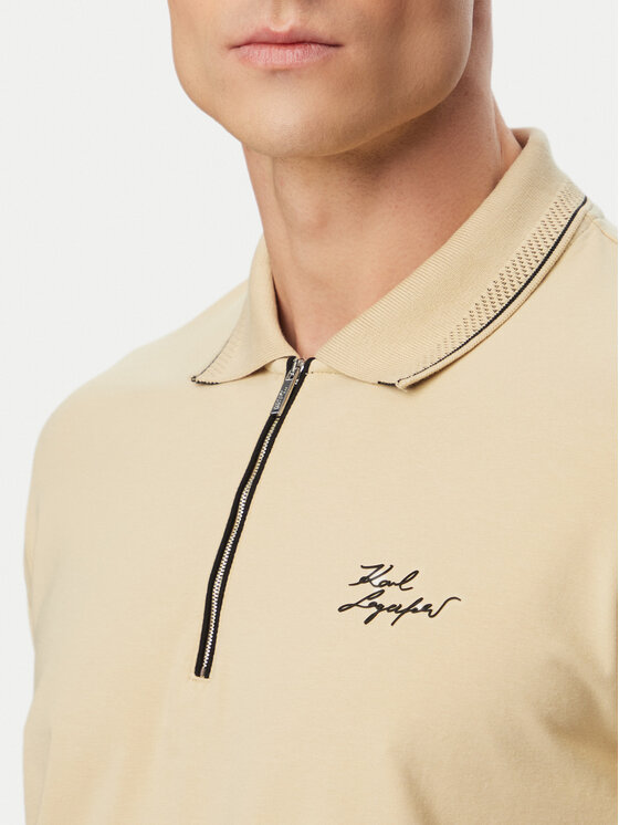KARL LAGERFELD KARL LAGERFELD Polo 745021 562221 Beige Regular Fit
